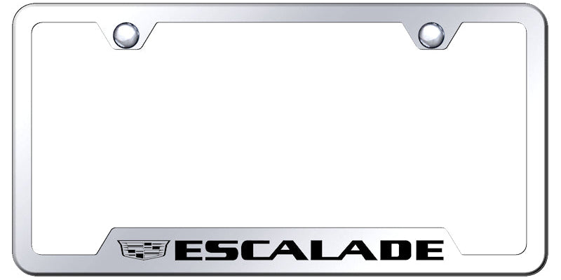 Escalade 2014 Cut-Out Frame - Laser Etched Mirrored