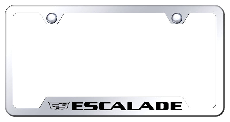 Escalade 2014 Cut-Out Frame - Laser Etched Mirrored