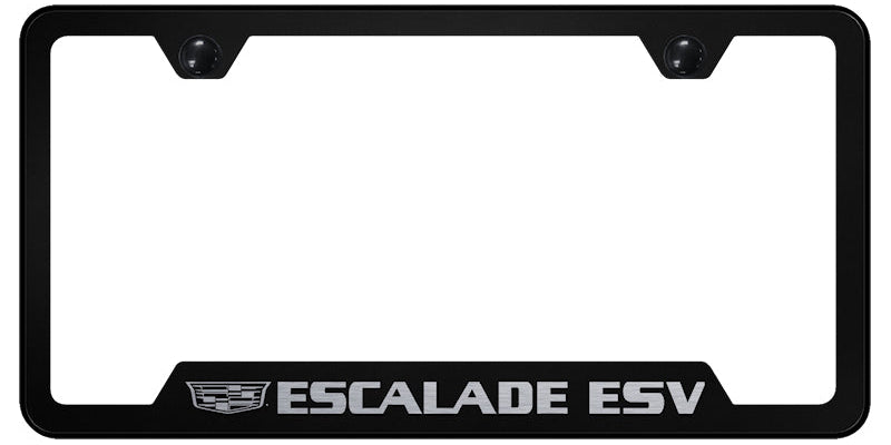 Escalade ESV 2014 Cut-Out Frame - Laser Etched Black