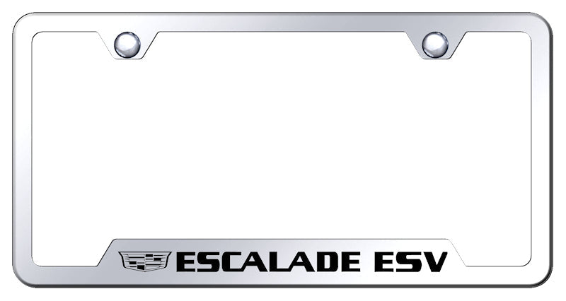 Escalade ESV 2014 Cut-Out Frame - Laser Etched Mirrored