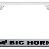 Ram Big Horn Cut-Out Frame - Laser Etched Brushed