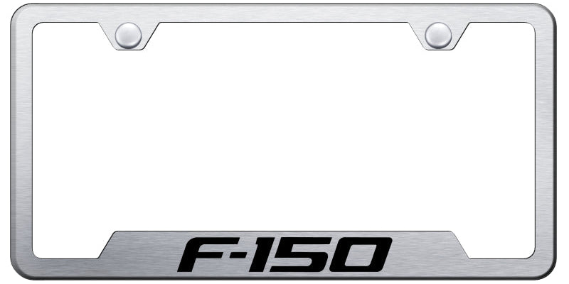 F-150 Cut-Out Frame - Laser Etched Brushed