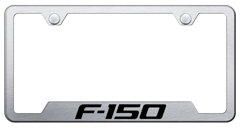 F-150 Cut-Out Frame - Laser Etched Brushed