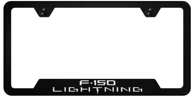 F-150 Lightning Cut-Out Frame - Laser Etched Black