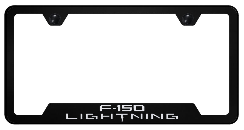 F-150 Lightning Cut-Out Frame - Laser Etched Black