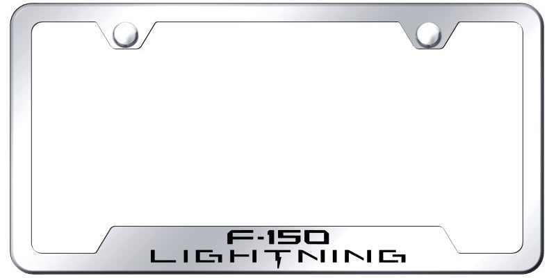 F-150 Lightning Cut-Out Frame - Laser Etched Mirrored