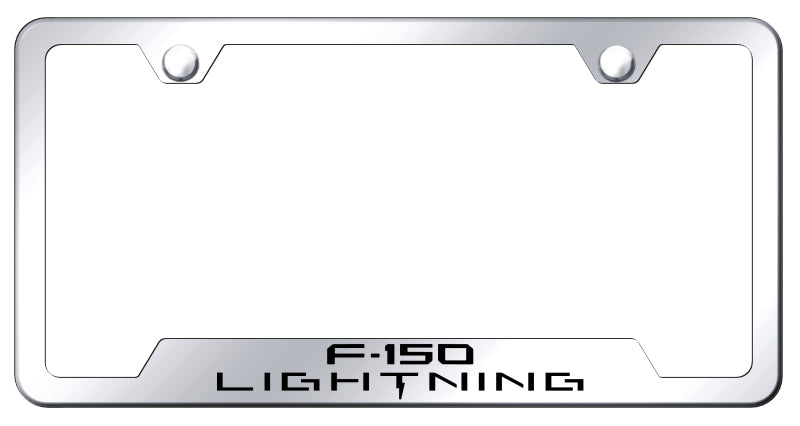 F-150 Lightning Cut-Out Frame - Laser Etched Mirrored