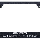 F-150 Lightning Cut-Out Frame - Laser Etched Rugged Black