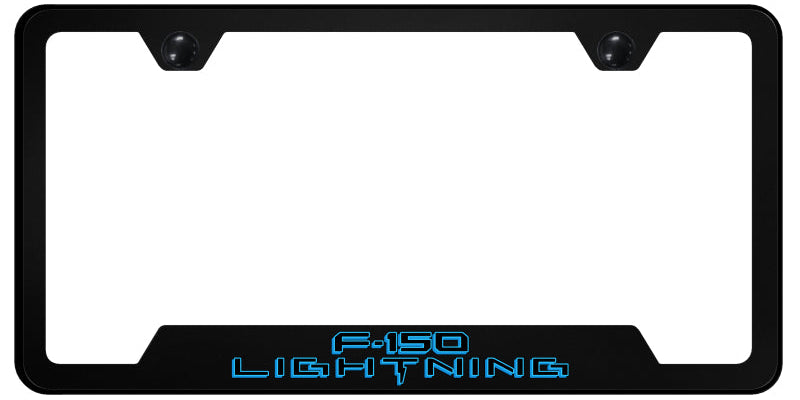 F-150 Lightning Cut-Out Frame - UV Print on Black