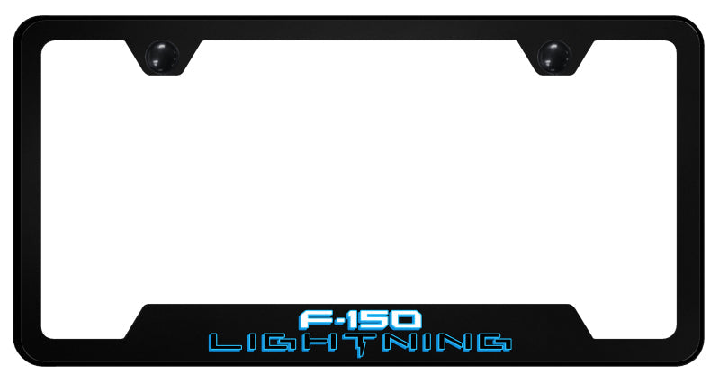 F-150 Lightning 2 Cut-Out Frame - UV Print on Black