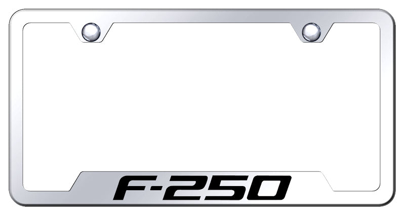 F-250 Cut-Out Frame - Laser Etched Mirrored