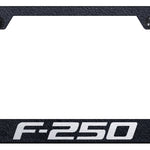 F-250 Cut-Out Frame - Laser Etched Rugged Black
