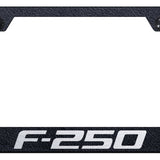 F-250 Cut-Out Frame - Laser Etched Rugged Black