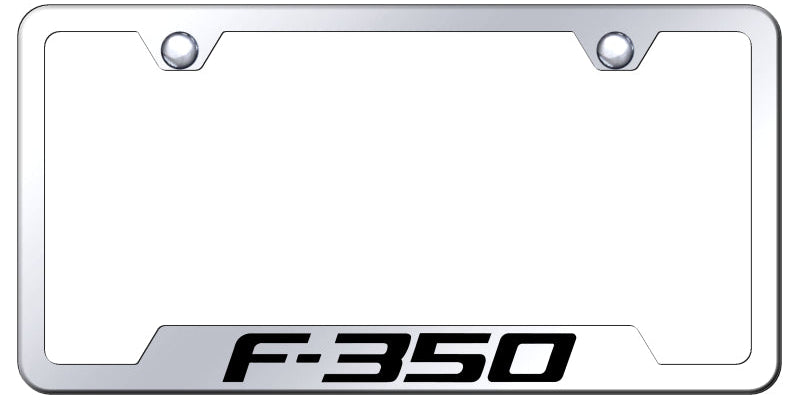 F-350 Cut-Out Frame - Laser Etched Mirrored