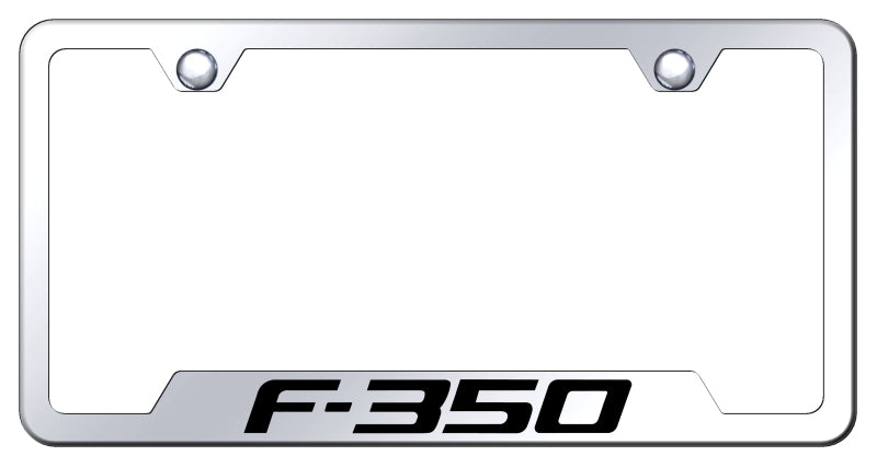 F-350 Cut-Out Frame - Laser Etched Mirrored