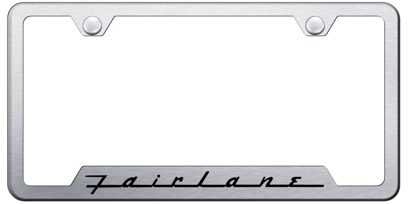 Fairlane Cut-Out Frame - Laser Etched Brushed