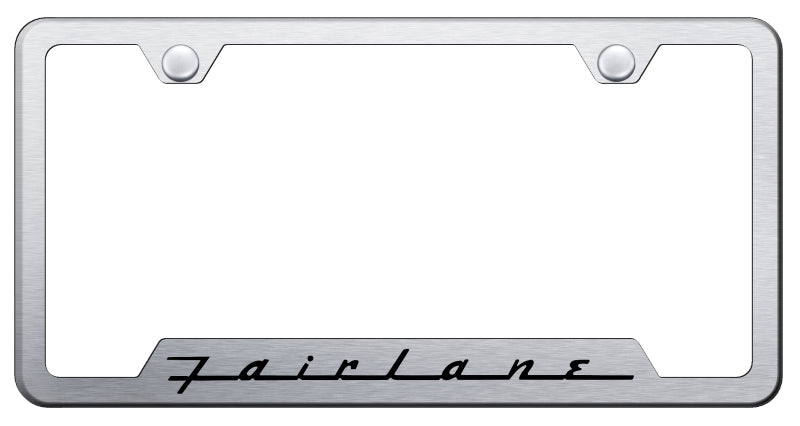 Fairlane Cut-Out Frame - Laser Etched Brushed