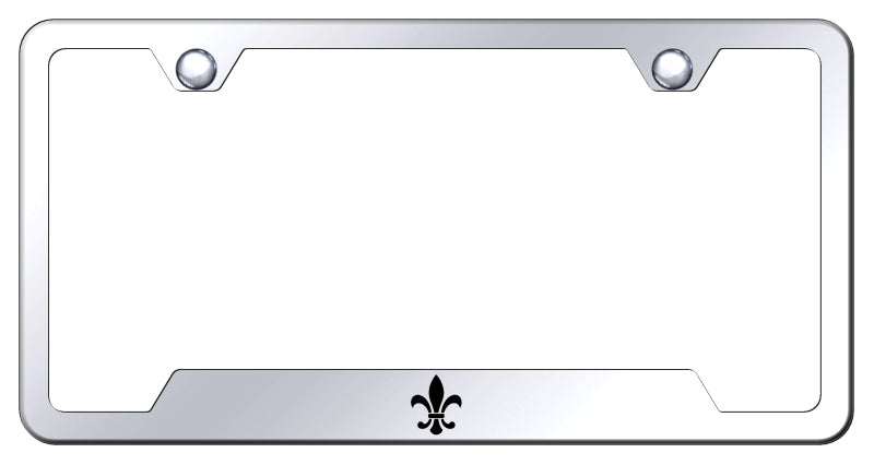 Fleur-De-Lis Cut-Out Frame - Laser Etched Mirrored
