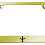 Fleur-De-Lis Cut-Out Frame - Laser Etched Gold