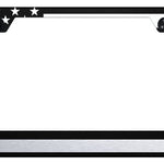 USA Flag Cut-Out Frame - Laser Etched Black