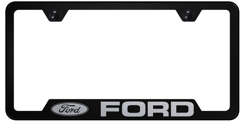 Ford Cut-Out Frame - Laser Etched Black