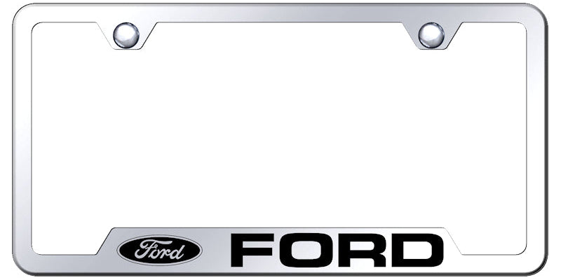 Ford Cut-Out Frame - Laser Etched Mirrored