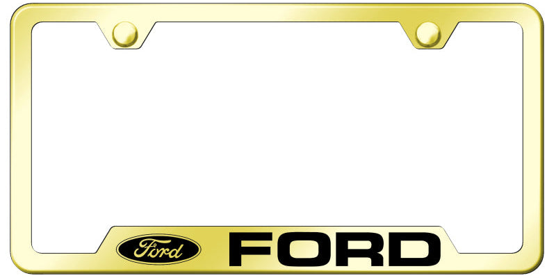 Ford Cut-Out Frame - Laser Etched Gold