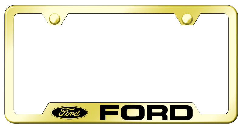 Ford Cut-Out Frame - Laser Etched Gold