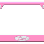 Ford (Logo Only) Cut-Out Frame - Laser Etched Pink