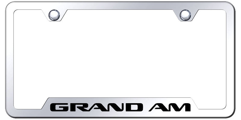 Grand Am Cut-Out Frame - Laser Etched Mirrored