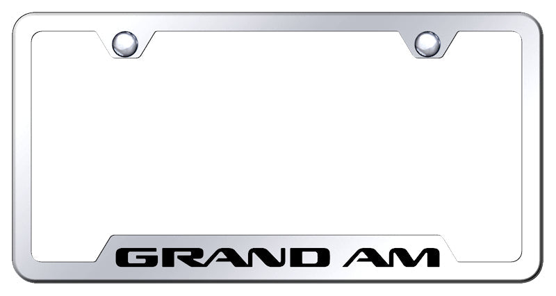 Grand Am Cut-Out Frame - Laser Etched Mirrored