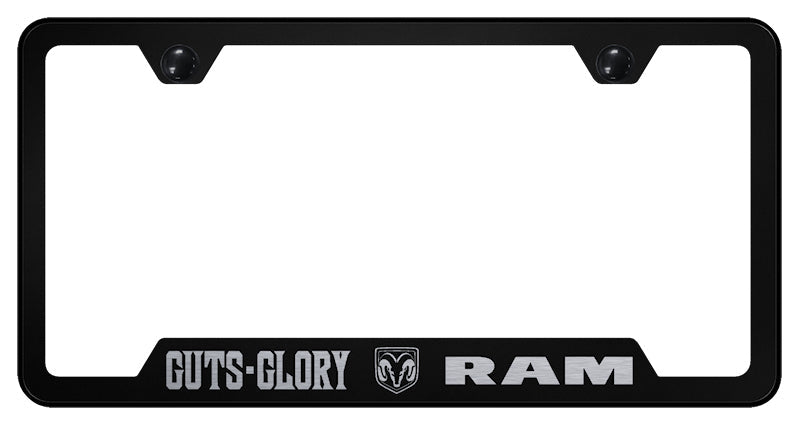 Guts - Glory - Ram Cut-Out Frame - Laser Etched Black