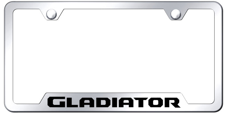 Gladiator Cut-Out Frame - Laser Etched Mirrored