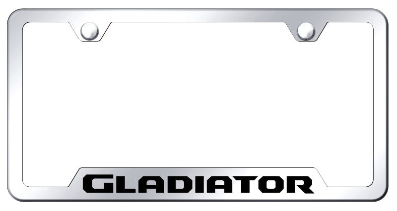 Gladiator Cut-Out Frame - Laser Etched Mirrored