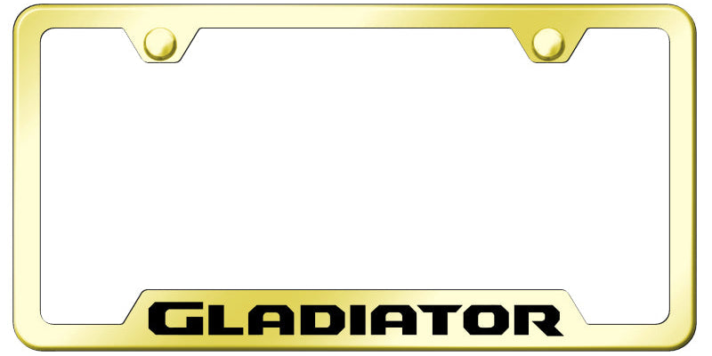 Gladiator Cut-Out Frame - Laser Etched Gold