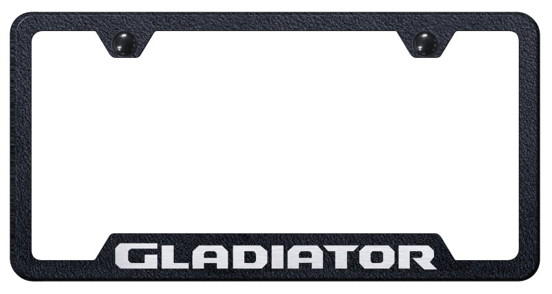 Gladiator Cut-Out Frame - Laser Etched Rugged Black