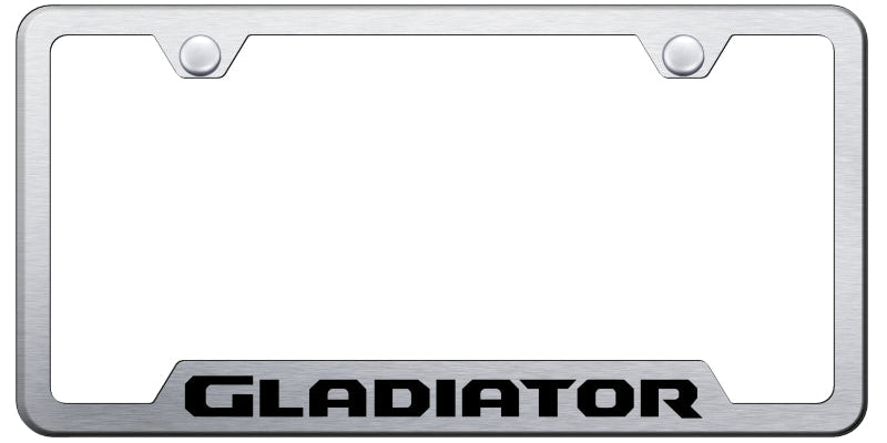 Gladiator Cut-Out Frame - Laser Etched Brushed