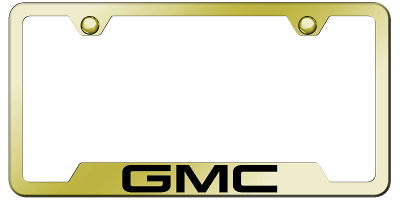 GMC Cut-Out Frame - Laser Etched Gold