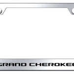 Grand Cherokee Cut-Out Frame - Laser Etched Mirrored