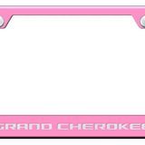 Grand Cherokee Cut-Out Frame - Laser Etched Pink