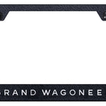 Grand Wagoneer Cut-Out Frame - Laser Etched Rugged Black