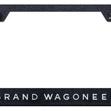Grand Wagoneer Cut-Out Frame - Laser Etched Rugged Black