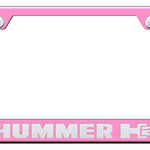 Hummer H2 Cut-Out Frame - Laser Etched Pink