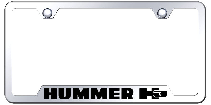 Hummer H3 Cut-Out Frame - Laser Etched Mirrored