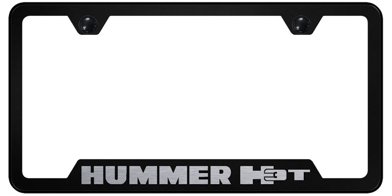 Hummer H3T Cut-Out Frame - Laser Etched Black