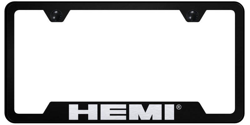 Hemi Cut-Out Frame - Laser Etched Black