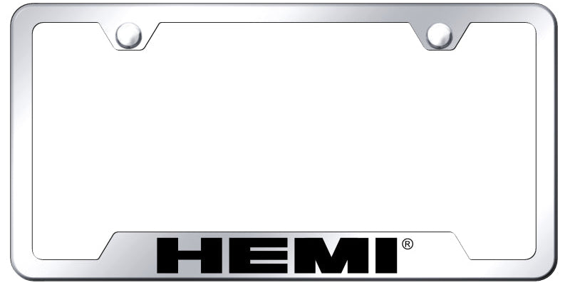 Hemi Cut-Out Frame - Laser Etched Mirrored