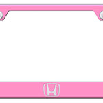 Honda (Logo Only) Cut-Out Frame - Laser Etched Pink