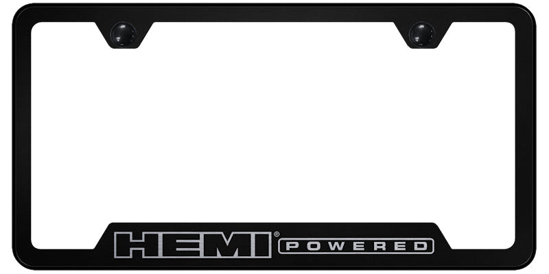 Hemi Powered Cut-Out Frame - Laser Etched Black