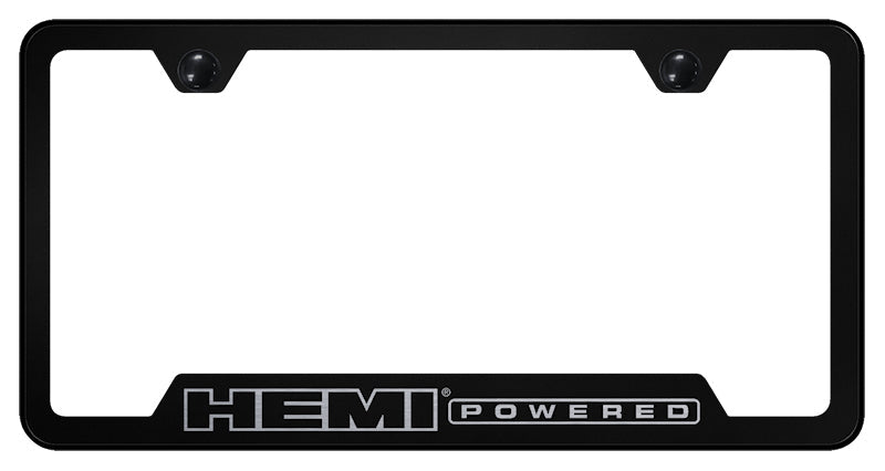 Hemi Powered Cut-Out Frame - Laser Etched Black